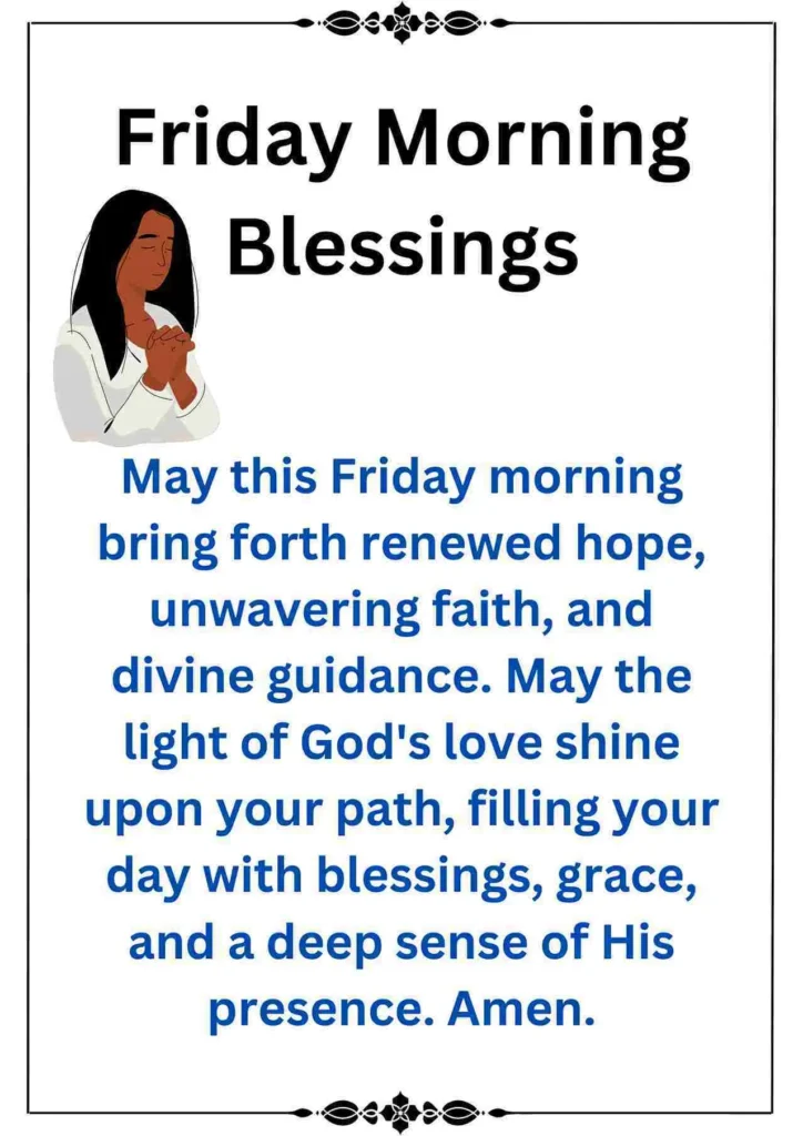 Friday Blessings and Prayers