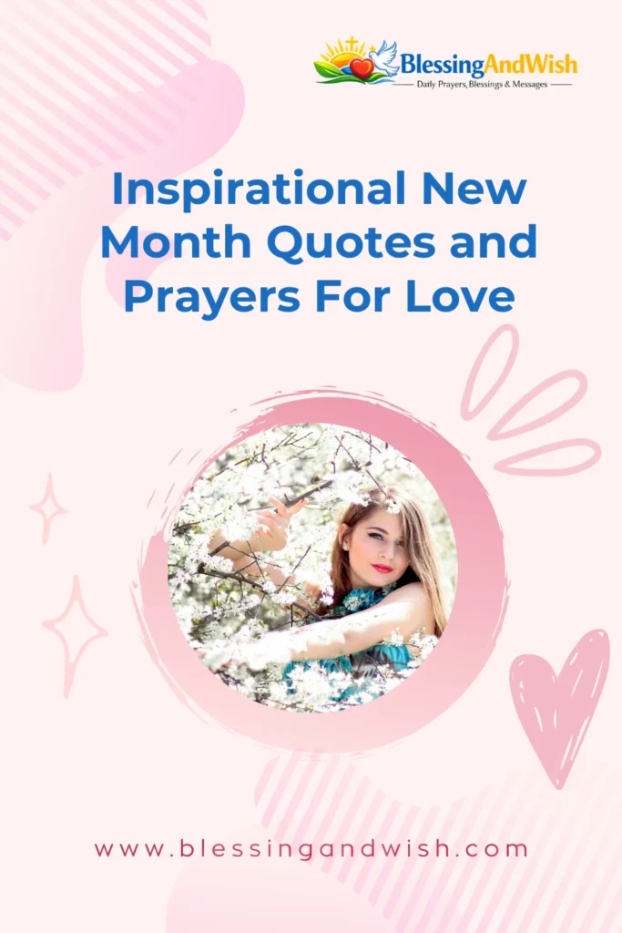 Inspirational New Month Quotes and Prayers For Love