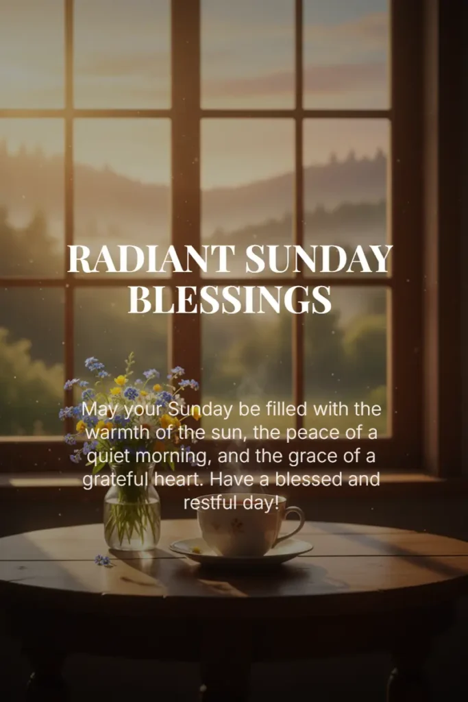 Inspirational Sunday Blessings and Messages
