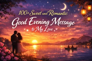 good evening message to my love