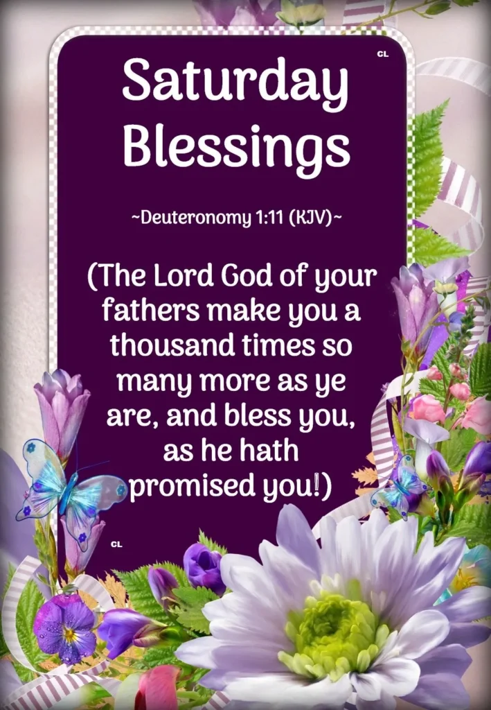 Happy Saturday Blessings