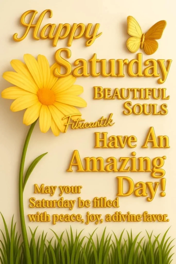 Happy Saturday Blessings